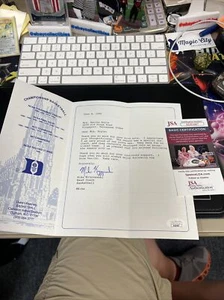 Mike Krzyzewski Signed Letter JSA Duke Blue Devils - Picture 1 of 3