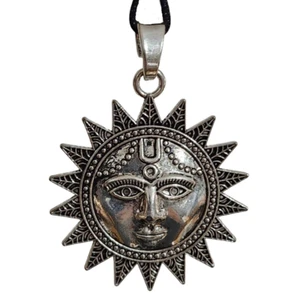 Collar Sol Colgante Grande Metal Surya Verano Cuentas Cordón Declaración... - Imagen 1 de 24