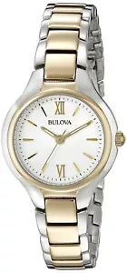 Bulova Ladies' Classic Dress 3-Hand Quartz Stainless Steel Watch Two Tone Gol... - Picture 1 of 4