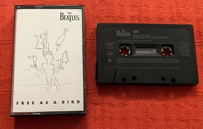 THE BEATLES - CASSETTE TAPE SINGLE- FREE AS A BIRD/CHRISTMAS TIME(IS HERE AGAIN) - Image 1 of 4