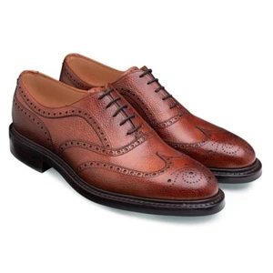 Joseph Cheaney Hythe II R Wingcap Oxford Brogue in Mahogany Grain Leather £475 - Picture 1 of 4