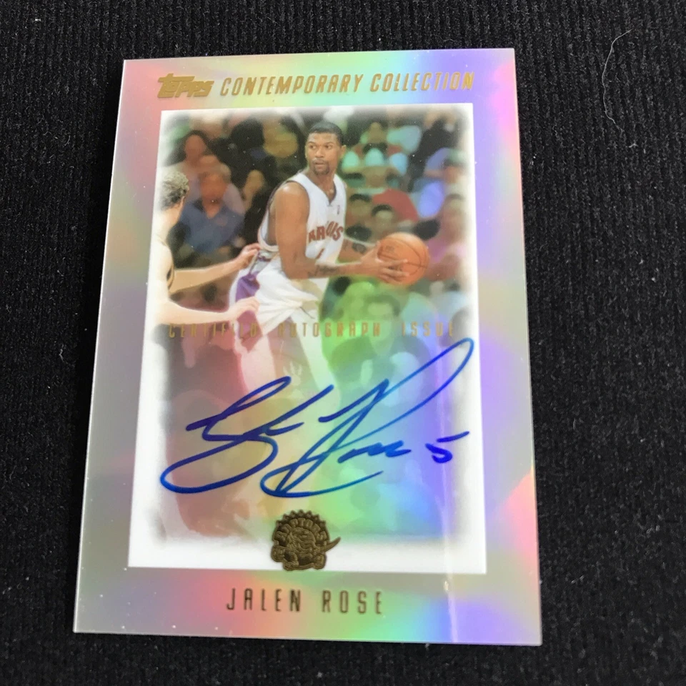 2003-04 Topps Contemporary Collection Jalen Rose Autograph Auto #490/499 Raptors - Image 1 of 2