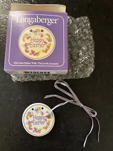 Longaberger Happy Easter Jelly Bean Round Ceramic Tie-On Accessory #38644 - Picture 1 of 6