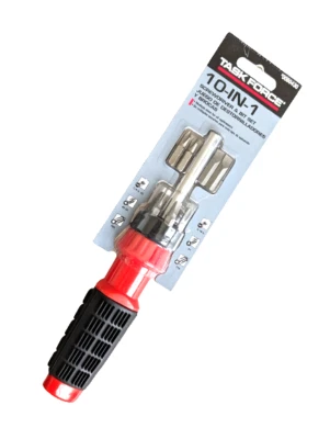 Task Force 10 in-1 Screwdriver with 10 Bits NEW - Image 1 of 4