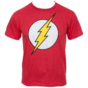 DC THE FLASH Symbol GLOW INK T-Shirt Jugend/Large BRANDNEU! KOSTENLOSER VERSAND!! - Bild 1 von 1