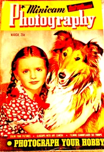 Vintage Minicam Photography Magazine March 1941 (Volume 4, Number 7) Collie/Girl - Bild 1 von 20