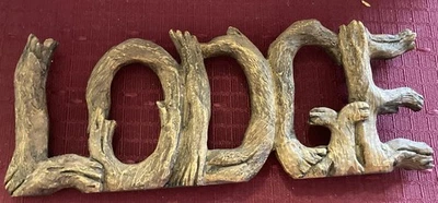 Rustic Cabin Lodge Sign Faux Wood Wall Mount    (#11) - Image 1 of 4