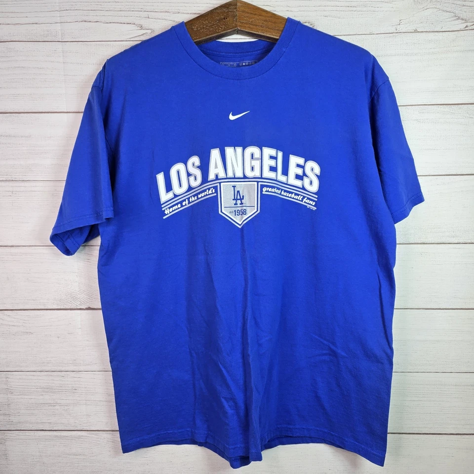 Camisa De Colección Los Angeles Dodgers Y2K Nike Center Swoosh 2 Caras Para Hombre Talla Grande”  Foto 1 de 4