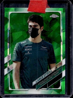 2021 Topps Chrome Sapphire F1 Lance Stroll Refractor Green #61/75 - Image 1 of 2