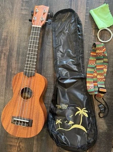 Strong Wind Soprano Ukulele for Beginners,Mahogany 21 Inch With Gig Bag - Picture 1 of 7