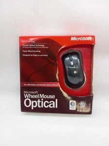 Microsoft Wheel Mouse Optical USB PS/2 - D66-00069 New Factory Sealed Old Stock - Picture 1 of 6