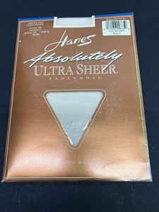 Hanes Absolutely 707 Ultra Sheer Pantyhose Control Top Sandalfoot Pearl Size B - Picture 1 of 9