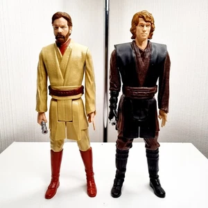 2x Hasbro: Star Wars Episode III - Anakin & Obi Wan 12" Action Figures Bundle - Picture 1 of 6