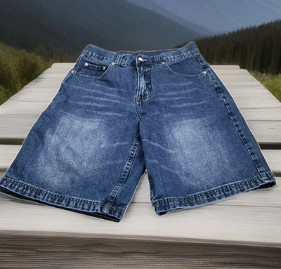 Мужские джинсовые шорты Red Camel размер 30 темная стирка 5 карманов плоская передняя бирка выцветшие - Изображение 1 из 4