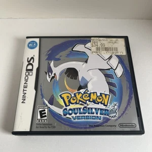 Pokemon SoulSilver Version Nintendo DS Case & Manual Only No Cartridge Authentic - Picture 1 of 8