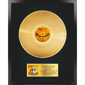 The Jimi Hendrix - Are You Experienced / LP Gold 12 in./ Souvenir in black frame - Picture 1 of 7