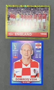 2022 Panini FIFA WORLD CUP ENGLAND 1966 Team Gold Foil FWC22 / Domagoj Vida Blue - Picture 1 of 4