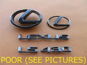 01 02 03 LEXUS LS LS430 REAR & FRONT EMBLEM LOGO BADGE SIGN SYMBOL USED A43932 - Bild 1 von 13