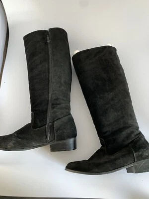 Botas altas de gamuza negras Classique para mujer talla 8,5 W Foto 1 de 4