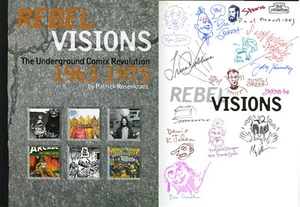 Rebel Visions HC SIGNED Rbt Williams Bill Griffith Victor Moscoso Spain Jaxon - Picture 1 of 1