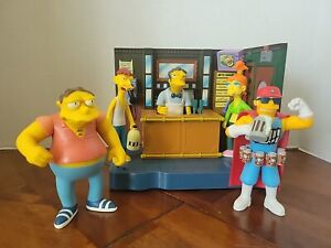 Simpsons World Of Springfield Lot 5 Figures Playmates accessories Environment 