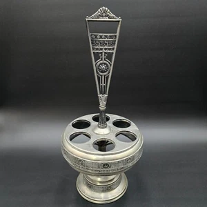 Antique Rogers Bros Metal Condiment Cruet Caddy Carousel - Picture 1 of 17