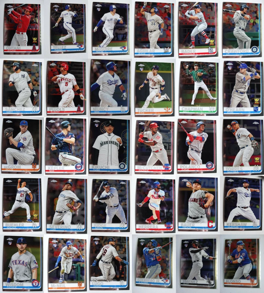 2019 Topps Chrome Baseball Cards Complete Your Set You U Pick From List 1-204 - Image 1 of 1