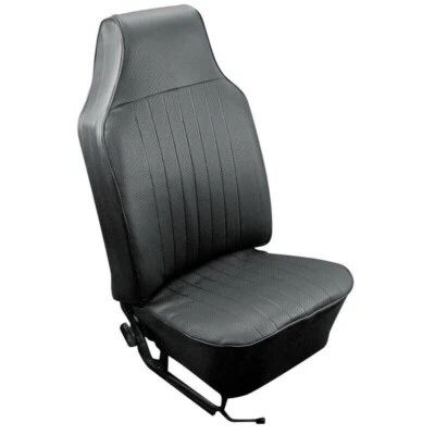 Black Vinyl Seat Cover, Front & Rear Set - VW Beetle 1968-69 EMPI 4638 - Image 1 of 2
