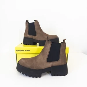 Stivaletti Chelsea FLY London scamosciati talpa UK 6 NUOVI EXIA123FLY - Foto 1 di 15