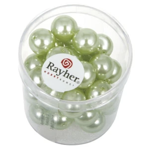 Perlas De Vidrio Renaissance, Caja De 35 Piezas De 10mm, Verde Lima - Imagen 1 de 1