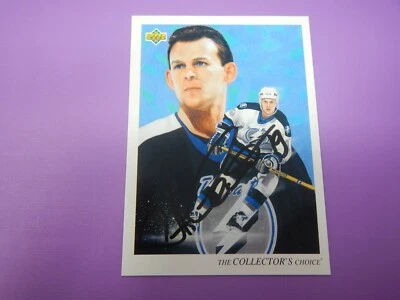 1992-93 Upper Deck Hockey Anatoli Semenov Lightning #20 Autograph - Image 1 of 4