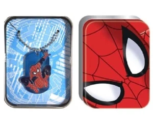 JUEGO DE ETIQUETA DE PERRO Y COLLAR HOMBRE ARAÑA EN LATA DE REGALO - Imagen 1 de 3