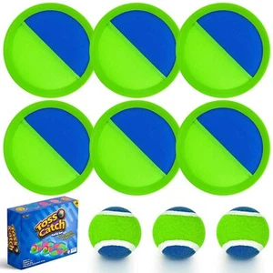 Ayeboovi Toss and Catch Ball Game Outdoor Toys for Kids Games 6 Paddle 3 Ball... - Picture 1 of 8