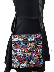 USA HANDMADE CROSS COVERBODY BAG "KATRINA CHIQUITA" PATTERN PURSE , NEW - Picture 1 of 3