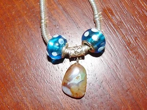 Dije de jaspe de océano * Colgante * Diseñador de forma libre Pandora corte personalizado - Imagen 1 de 7