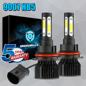 4 Sides 9007 LED Headlight Bulbs for Ford Ranger Mustang Crown Victoria Explorer - Picture 1 of 12
