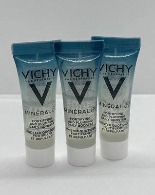 NUEVO 3X Vichy Mineral 89 Fortificante para la Piel Daily Booster Travel Minis 5 ml/0,16 oz EA Foto 1 de 4