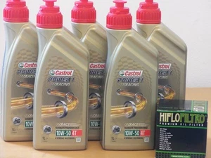 Castrol Power 1 Racing 4T 10W-50 5 Ltr / Ölfilter BMW R1200 GS alle  04 - 12 - Picture 1 of 1