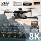 New V168 Professional GPS Drone 4K Or 8K Wide Angle Cameras Obstacle Avoidance