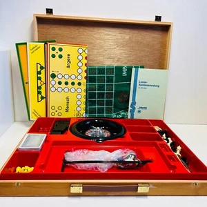 Schmidt - Luxus Spielekassette - Holzkoffer Spielesammlung - Unvollständig - GUT - Bild 1 von 11