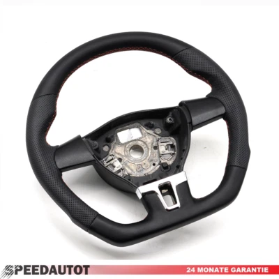 Abgeflacht Lederlenkrad für VW Transporter T5 Lenkrad 7E0419091  - Bild 1 von 4