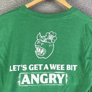 Angry Orchard Hard Cider T- Shirt let’s get a wee bit angry green Size medium - Picture 1 of 9