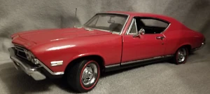 Chevrolet Chevelle SS-396 1968 - El Danbury como nuevo 1:24 rojo súper detallado - Imagen 1 de 15