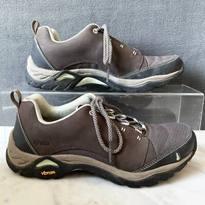 Ahnu Montara Brown Nubuck Leather Hiking/Trail Shoes Waterproof - Women's Size 8 - Picture 1 of 8