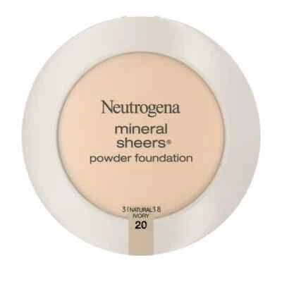 Neutrogena Mineral Sheers Powder Foundation, Natural Ivory 20,.34 oz.. - Image 1 of 4