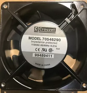 Crouzet and NMB Aluminum Frame Fan 115VAC, 50-60 Hz 120mm x 120mm x 40mm - Bild 1 von 10