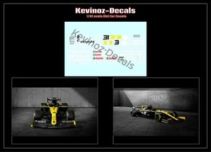 1/32 Scale Decals for Policar Modern F1 - Renault RS20 Ricciardo & Ocon 2020 - Picture 1 of 1