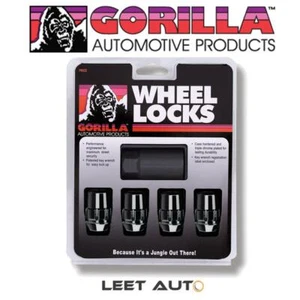 Gorilla Wheel Locks,  Black, 1/2" Thread, Bulge Acorn, 3/4" Hex, 1/2-20 71481NBC - Picture 1 of 6