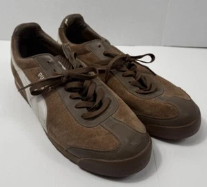 Mens Brown Suede Puma ROMA sneakers, Size 13 Vintage VTG 00s - Picture 1 of 13