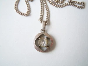 Colgante de plata de ley 925 TEKA piedra pequeña + cadena de plata 835 4,1 g/41 cm - Imagen 1 de 4